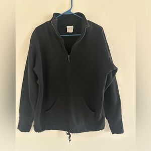 Women's Black Quarter-Zip Sweatshirt